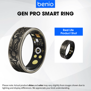 Benio Gen Pro Smart Ring Multifunctional Waterproof Fitness Tracker Heart Rate Steps Blood Oxygen