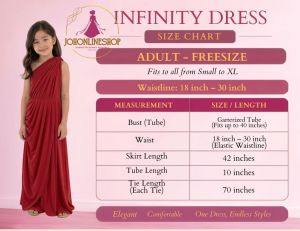 Red Infinity Dress with Tube for Casual Events