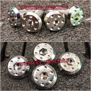 4 pics baut piringan cakram original probolt chrome crome