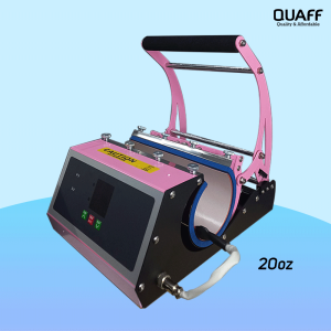 QUAFF 20 OZ TUMBLER HEAT MUG PRESS MACHINE PINK 230MM
