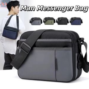 GREYDAWN Single Shoulder Mens Shoulder Bag Large Capacity Fabric Nylon Crossbody Bag Fashion Multi-functional Man Messenger Bag Male