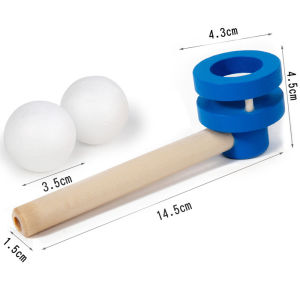 Kids Floating Blow Pipe Ball Game Stress Reliever Balance Blowing Toys Educational Parent-child Games Training Lung Capacity Toy