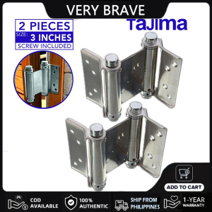 2PCS Stainless Steel Double Action Door Hinges Heavy Duty Double Swing Door Hinges For Swing Door hinges open close
