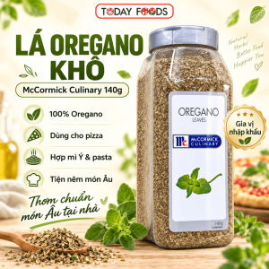 Lá Oregano Khô McCormick Culinary 140g - Gia Vị Pizza Mì Ý Pasta 100% Oregano Leaves