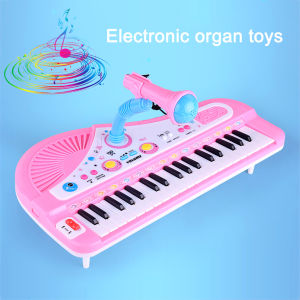 ASTELLA Đàn Piano Điện Tử 37 Phím Có Micrô Đồ Chơi Nhạc Cụ Cho Trẻ Em