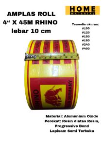Amplas roll rhino 4inch x 45 meter Ampelas rol rhino Homematerial