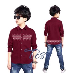 JKTCOLLECTION 3warna KEMEJA ANAK KEREN LENGAN PANJANG/HEM ANAK MOTIF PREMIUM/KEMEJA ANAK EGY