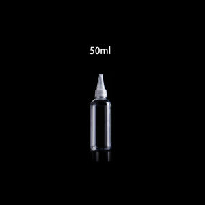 20-120ml Empty Refillable Dropper Squeeze Bottle Container / Plastic Nozzle Dropper Transparent Pointed Mouth Squeeze Bottles