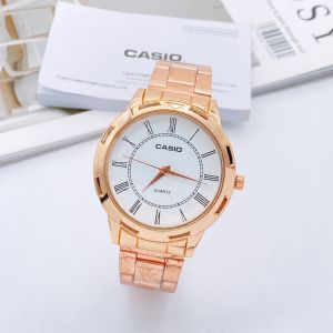 นาฬิกาผู้ชาย นาฬิกาข้อมือชาย นาฬิกาผู้ชายเท่ๆ นาฬิกาข้อมือผช นาฬากาผู้ชาย นาฬิกาคาสิโอ รุ่น MTP รวมฮิต สายนาฬิกา สแตนเลส หน้าปัด 42 มม