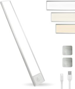 Cabinet Light Motion Sensor LED Magnet Closet Lights for Fixtures Under Home Elderly Night Light Rechargeable Lights Long Battery Life