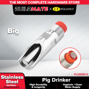 Buildmate x POLOLOCK by Polonet Small & Large Stainless Steel Pig Drinker