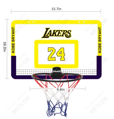 Indoor Basketball Hoop Play Set for Kids Mini Hanging Basketball Board with Ball and Pump for Children Toy