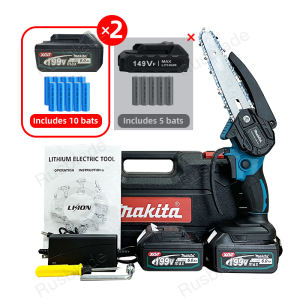 (Local delivery)6 Inch Mini Chainsaw Battery Electric Cordless Chain Saw Pruning Elektrik Saw Cutter2