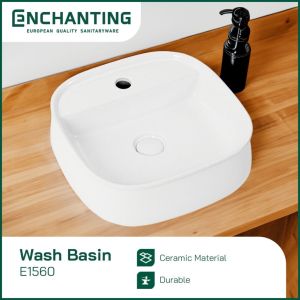 Wastafel Meja Cuci Tangan Keramik Europe Enchanting E1560