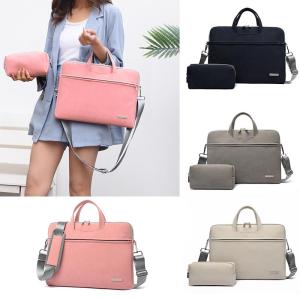 Women PU Leather Laptop Bag Notebook Sleeve Bag 14 15.6 inch for Acer ASUS Dell Huawei Matebook Men Briefcase Shoulder Bag