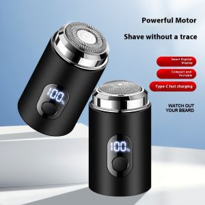 MSW Mini Pencukur Elektrik Mudah Alih Portable Electric Shaver USB Type-C Rechargeable LCD Display Razor