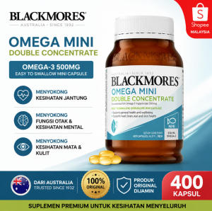 Blackmores Omega 3 Mini 500mg｜Sokong Jantung & Otak｜Original Australia