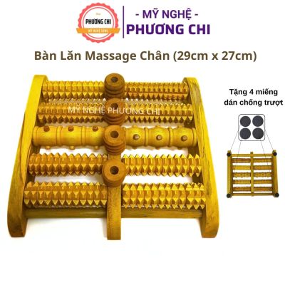 Bàn lăn massage chân bằng gỗ tự nhiên bấm huyệt thư giãn hiệu quả - My Nghe Phuong Chi