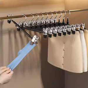 Móc 10 Kẹp Inox Treo Quần Áo Chống Trượt Chống Rơi Có Khóa Gài - Móc Treo Đồ Lót Tất Vớ 10 Ghim Có Khóa Chống Gió Tiện Lợi - Mắc Treo Quần Áo Đa Năng Có 10 Kẹp INOX Tiện Lợi - Móc Inox