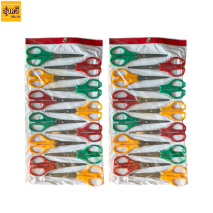 กรรไกร (12อัน) กรรไกรแผง /05 (สินค้าคละสี) จำนวน 12เล่ม ขนาดพอดีมือ · วัสดุอย่างดี ไม่เป็นสนิม · มีความคมสูง