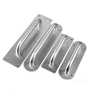 Stainless Steel Door Pull Plate Door Handles on Front and Back Doors Pull Handle for Swinging Doors High Traffic Areas