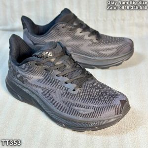 Giày thể thao giày chạy bộ HOKA Clifton 9 cỡ lớn 45 46 47 48 cho nam chân to bè. Big size running shoes for wide feet.