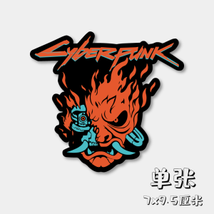 CYBERPUNK 2077 สติกเกอร์กะโหลก CDPR ส่วนบุคคลแบรนด์ที่ทันสมัยสติกเกอร์รถแล็ปท็อปกันน้ำ