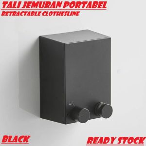 Jemuran portabel / Jemuran Gantungan Baju Portable Indoor Outdoor Retractable Tali Seling Clothesline Bahan Stainless