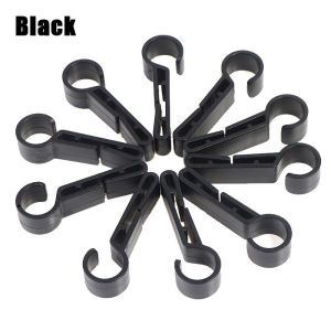 Durable Helmet Clips Hooks 10Pcs for Hard Hats and Helmets Black Flashlight Clip Holder Set