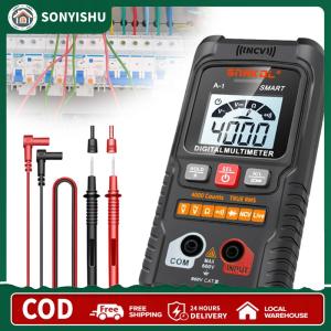 【New Arrival】 Automatic Digital Multimeter 4000 Counts AC/DC Voltmeter Multimeter Auto-Ranging Smart Digital Multimeter Non-Contact Intelligent Multimeter