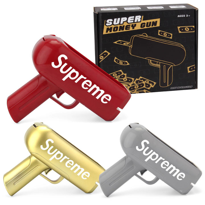 Electric Money Gun Toys The Cash Cannon Spray Cash Fun Party Game