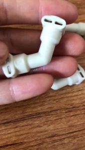 4Pcs Espresso Machine Spare Parts Oblique L-shaped Joint Connector 135° Bend Two-way Adapter For Kalerm Coffee Maker Maintenance
