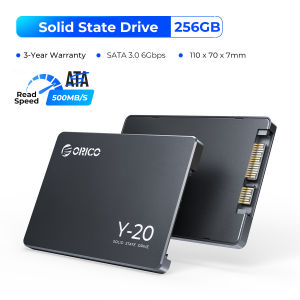 ORICO Dual-bay Hard Drive Docking Station for 2.5/3.5 Inch HDD SSD SATA to USB 3.0 HDD Docking Station with 12V3A Power Adapter（6228US3）（Y20 SSD）