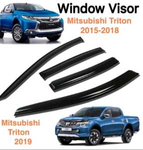 Mitsubishi Triton Door Visor 2004-2023 Injection Window Air Press
