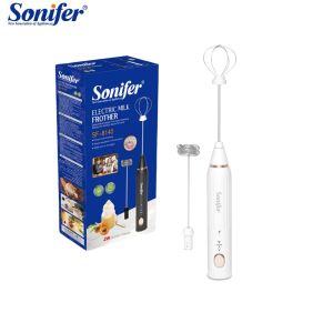 Sonifer Coffee Milk Frother 3 Speed USB Charging Handheld Milk Foam Maker Powerful Drink Mixer