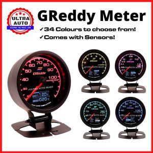 GReddy Meter Digital Meter Gauge (34 Colours) 60mm OEM Water Temp Oil Temp Turbo Boost Oil Pressure Voltage RPM
