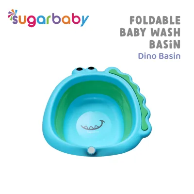 Sugarbaby Foldable baby wash basin dino