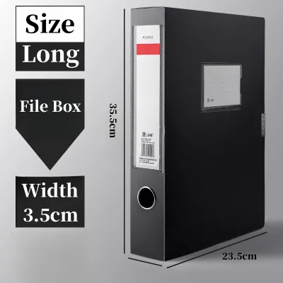 File Case Document Organizer Large Capacity File Box PP File Box File Box File Organizer Long Document Box A4 Size 32x23.8x7.5CM/5.5CM Long Size 35.5x23.5x7.5CM/5.5CM Plastic Filing Folder