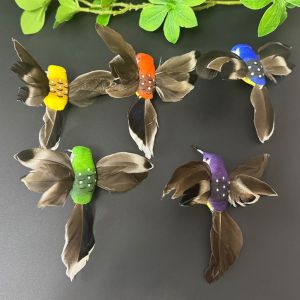 GURUNGMANI 6/5pcs Colorful Simulation Birds Garden Landscape Decor Photography Props Artificial Birds  Home Decor Foam Feathers Birds For Wedding Festival Home