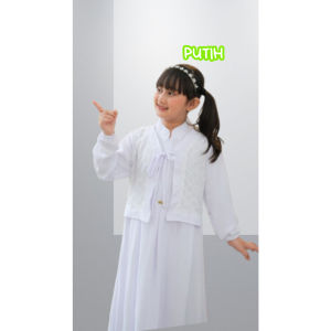 Gamis Anak Perempuan KANZA Dress Usia Tanggung Bahan Crinkle Mix Renda Terbaru 2025 Warna Army Dusty Denim Ootd Anak Kondangan Kekinian Mewah Dan Elagan