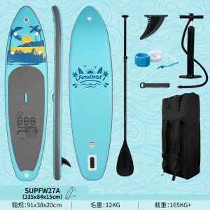 Luxury Aqua SUP Board with Detachable Paddle & High-Pressure Valve - New Durable Inflatable Paddleboard for Water Sports & Activities