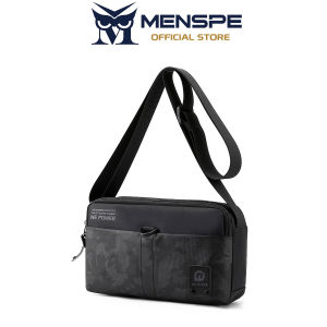 MENSPE Men’s Shoulder Bags Stylish Cross Body Bag Casual Lightweight Messenger Bag Large Capacity Waterproof Oxford Cloth Leisure Sport Street Bag Camouflage Color Blocking Travel Bag Outdoor Riding Bag For Men