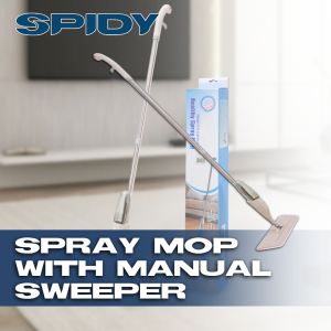 Spidy Pel Pembersih Lantai Set Semprot Praktis & Efisien Spray Mop