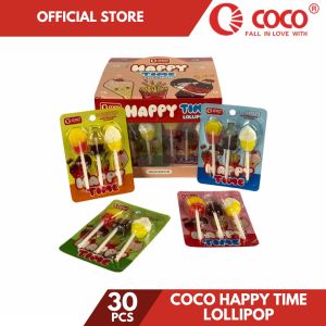 COCO Happy Time Lollipop 30 s |Cola/IceCream/Fries|Delicious To Share|