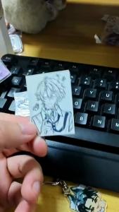 5Pieces  Metal Sticker Khaslana Phainon NeiKos496 Halo Attributes Personalized signature Decorative Sticker