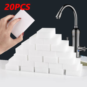 20/100pcs Melamine Sponge Magic Sponge Eraser Kitchen Melamine Sponge Cleaner Cleaning Sponge for Office Bathroom