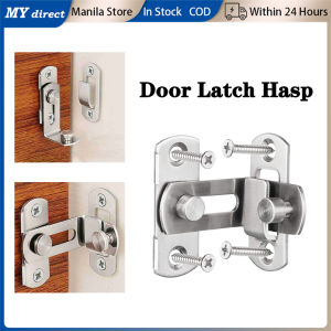 3/4\" Right Angle Door Latch Hasp Barn Door Barrel Bolt 90 Degree Sliding Gate Safety Lock With Screws for Door Window Closet Barn Door