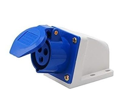 INDUSTRIAL SURFACE MOUNTING SOCKET FORT CEE 3 PIN 16A 113 2P+E TEMPEL ...