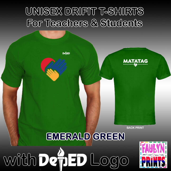 COLORED Premium Drifit SHIRTS PRINTED with DepEd MATATAG LOGO for ...