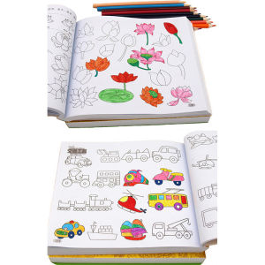 สมุดฝึกหัดวาดภาพ จำนวน 8000 รูป 10000 รูป สมุดระบายสี สมุดระบายสีดินสอ หนังสือสอนวาดภาพ หนังสือสอนวาดรูป หนังสือสอนวาดรูปเด็ก สมุดฝึกวาดภาพ